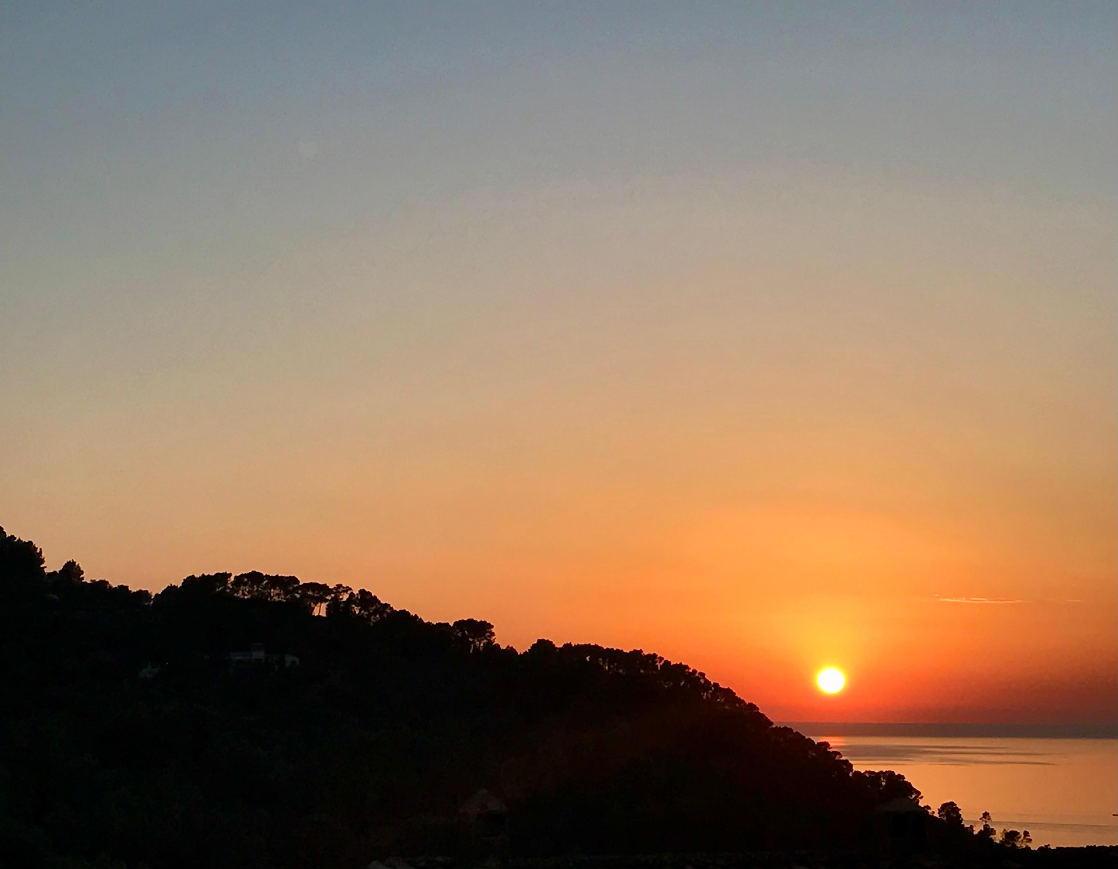 Atardecer sobre la Serra de Tramuntana